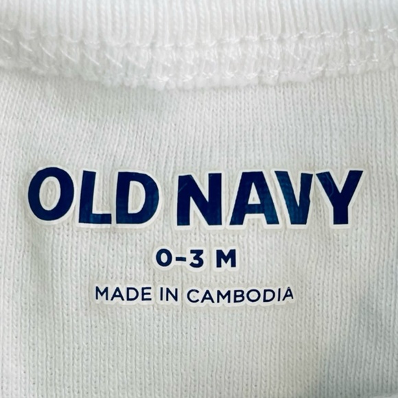 OLD NAVY • White/Multi Boo’s First Halloween Long Sleeve Bodysuit Onesie - Picture 10 of 12